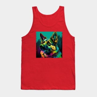 Pop Art German Shepherd Tank Top